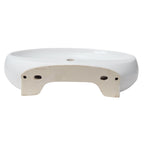 Barclay RAK Cloud 650 — Lavabo de Pared Oval de Cerámica — imagen 5