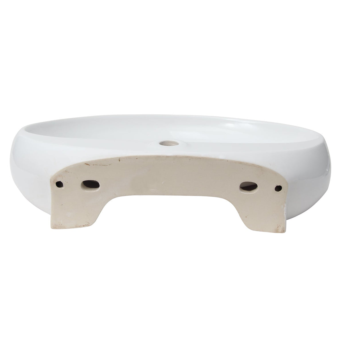 Barclay RAK Cloud 650 — Lavabo de Pared Oval de Cerámica — imagen 5