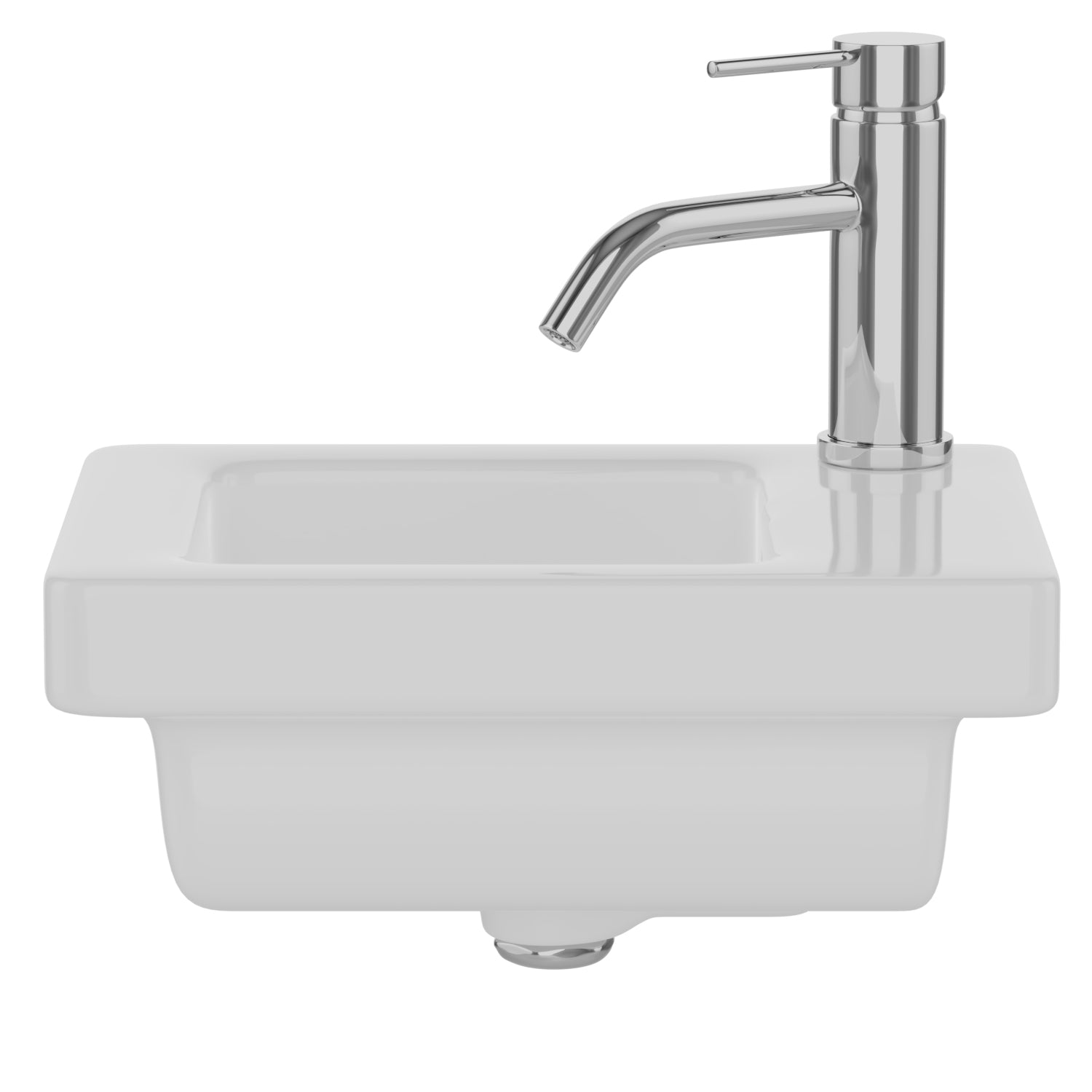 Barclay Resort 360 — Lavabo de Pared Rectangular de Cerámica — imagen 2