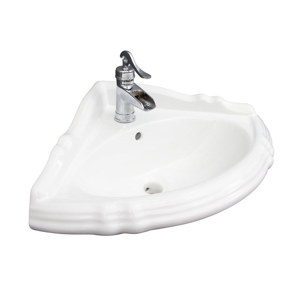 Barclay Ethan — Lavabo Esquinero de Pared de Cerámica — imagen 3