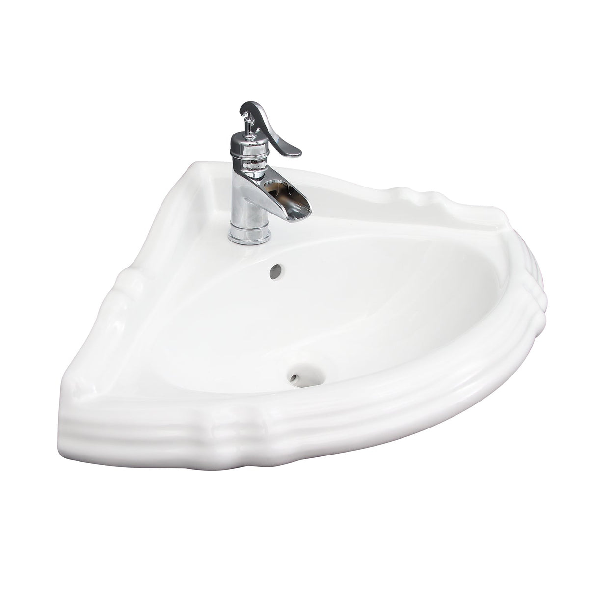 Barclay Ethan — Lavabo Esquinero de Pared de Cerámica — imagen 3