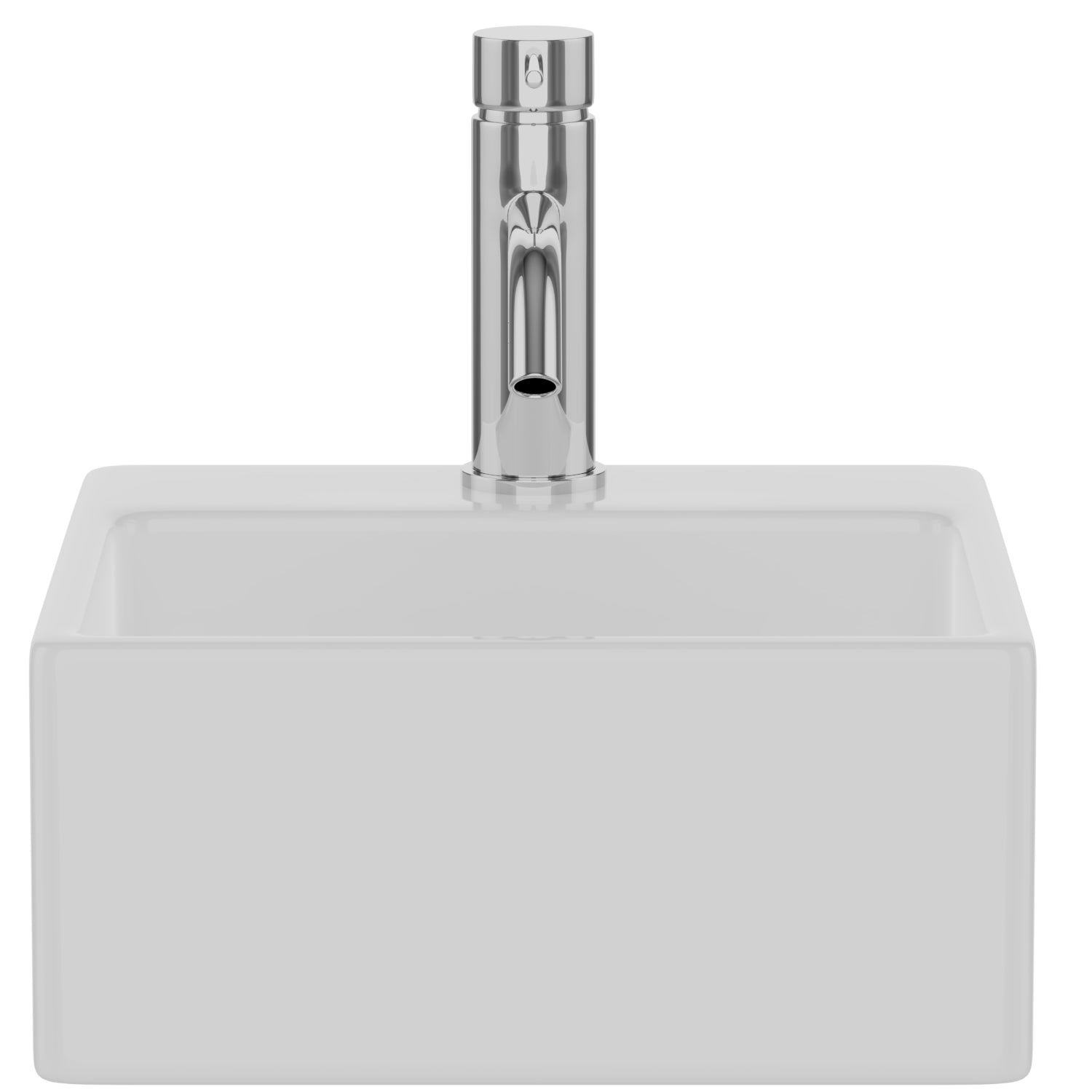 Barclay Mini Nova — Lavabo de Pared Cuadrado de Fireclay — imagen 2