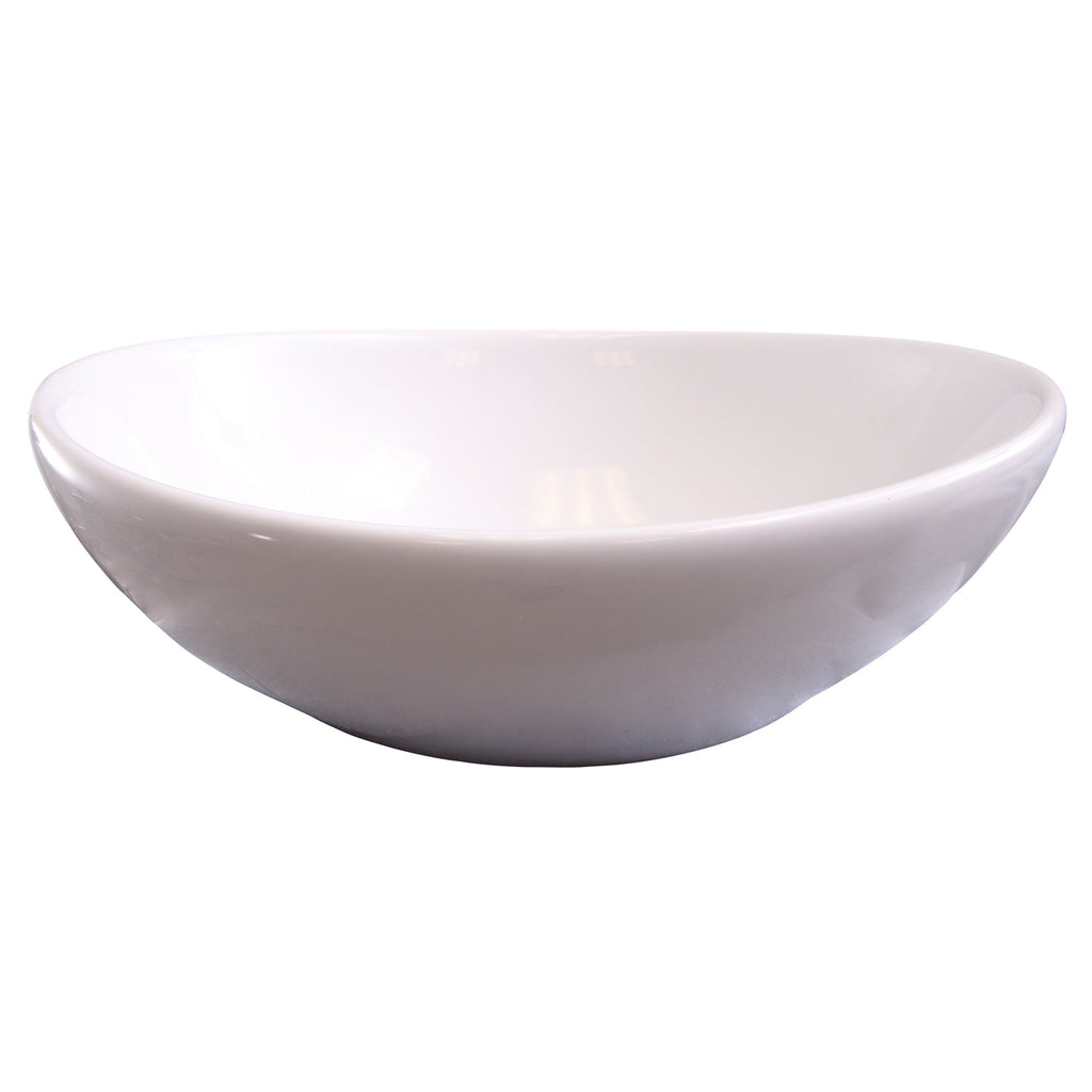Barclay Trina Basin 15-3/8" — Lavabo de Sobreponer Oval de Cerámica — imagen 1