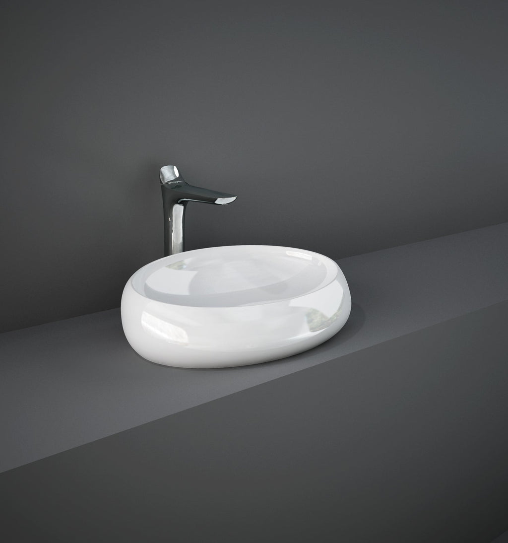Barclay RAK Cloud — Lavabo de Sobreponer Oval de Cerámica — imagen 1