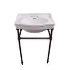 Barclay Cali — lavabo tipo consola — Centro 4" (centerset) / Bronce Aceitado