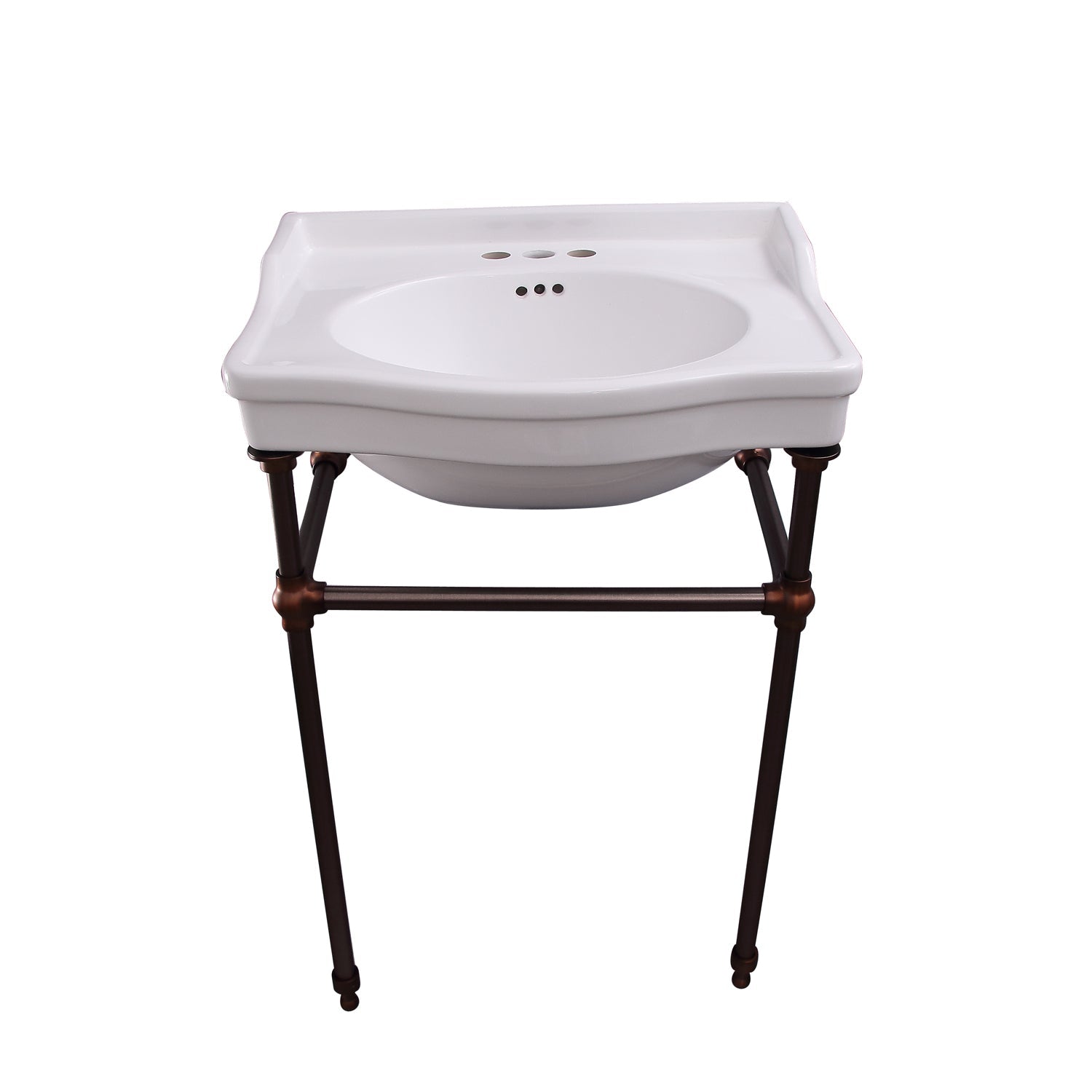 Barclay Cali — lavabo tipo consola — Centro 4" (centerset) / Bronce Aceitado