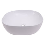 Barclay Shasta 17" — Lavabo de Sobreponer Cuadrado de Cerámica — imagen 1