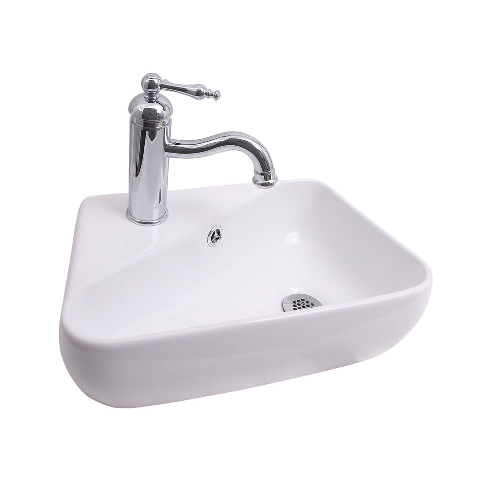 Barclay Coco — Lavabo de Pared Rectangular de Cerámica — imagen 1