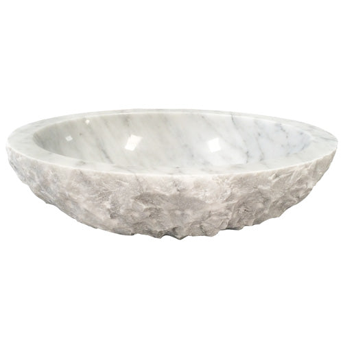 Barclay Bonette Chiseled — Lavabo de Sobreponer Oval de Mármol — imagen 1