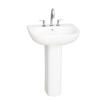 Barclay Tonique 450 — Lavabo con Pedestal Rectangular de Cerámica — imagen 2