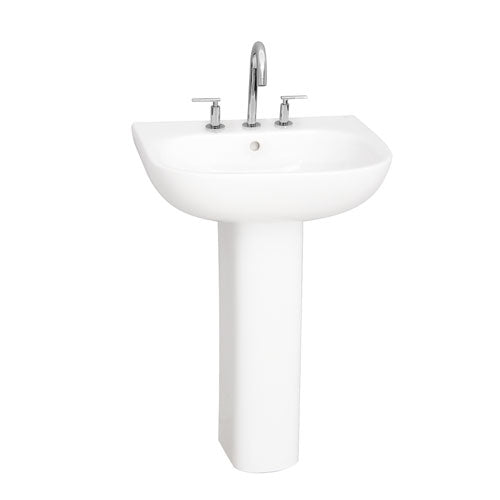 Barclay Tonique 450 — Lavabo con Pedestal Rectangular de Cerámica — imagen 2