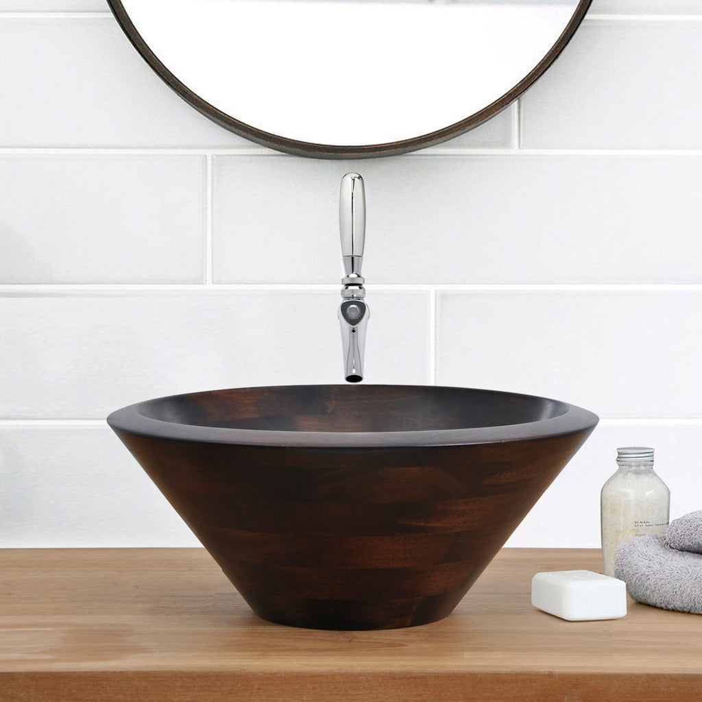 Barclay Catali — Lavabo de Sobreponer Cónico de Madera — imagen 6