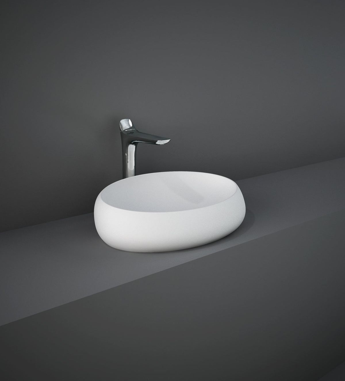 Barclay RAK Cloud — Lavabo de Sobreponer Oval de Cerámica — imagen 2