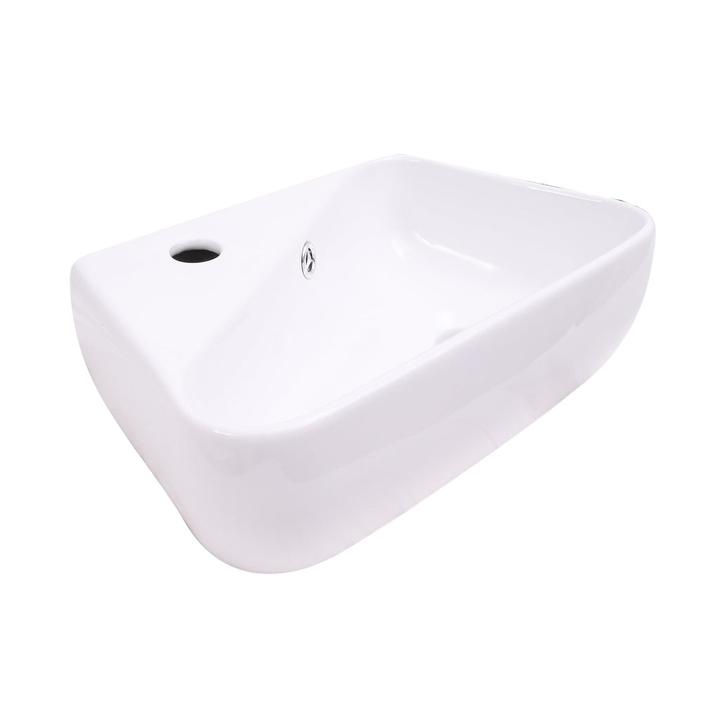 Barclay Coco — Lavabo de Pared Rectangular de Cerámica — imagen 2