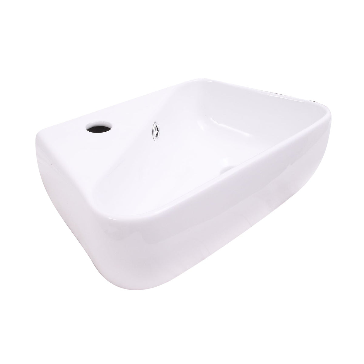 Barclay Coco — Lavabo de Pared Rectangular de Cerámica — imagen 2