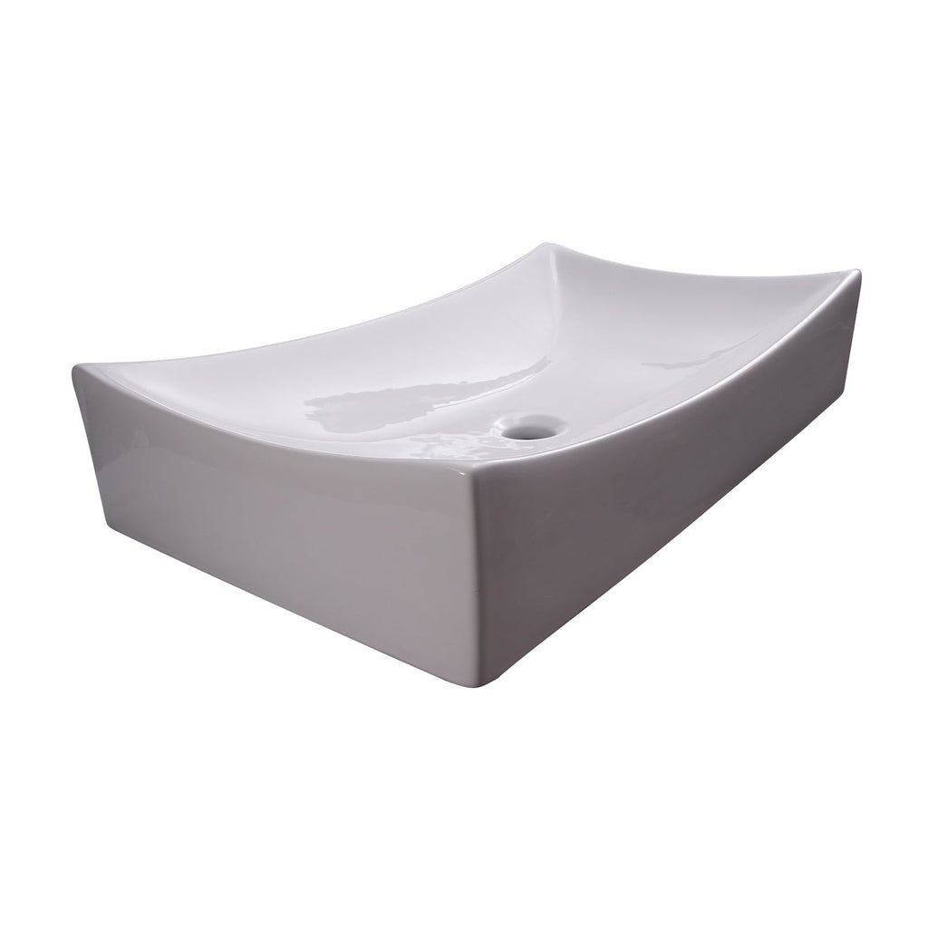 Barclay Porter — Lavabo de Sobreponer Rectangular de Cerámica — imagen 2