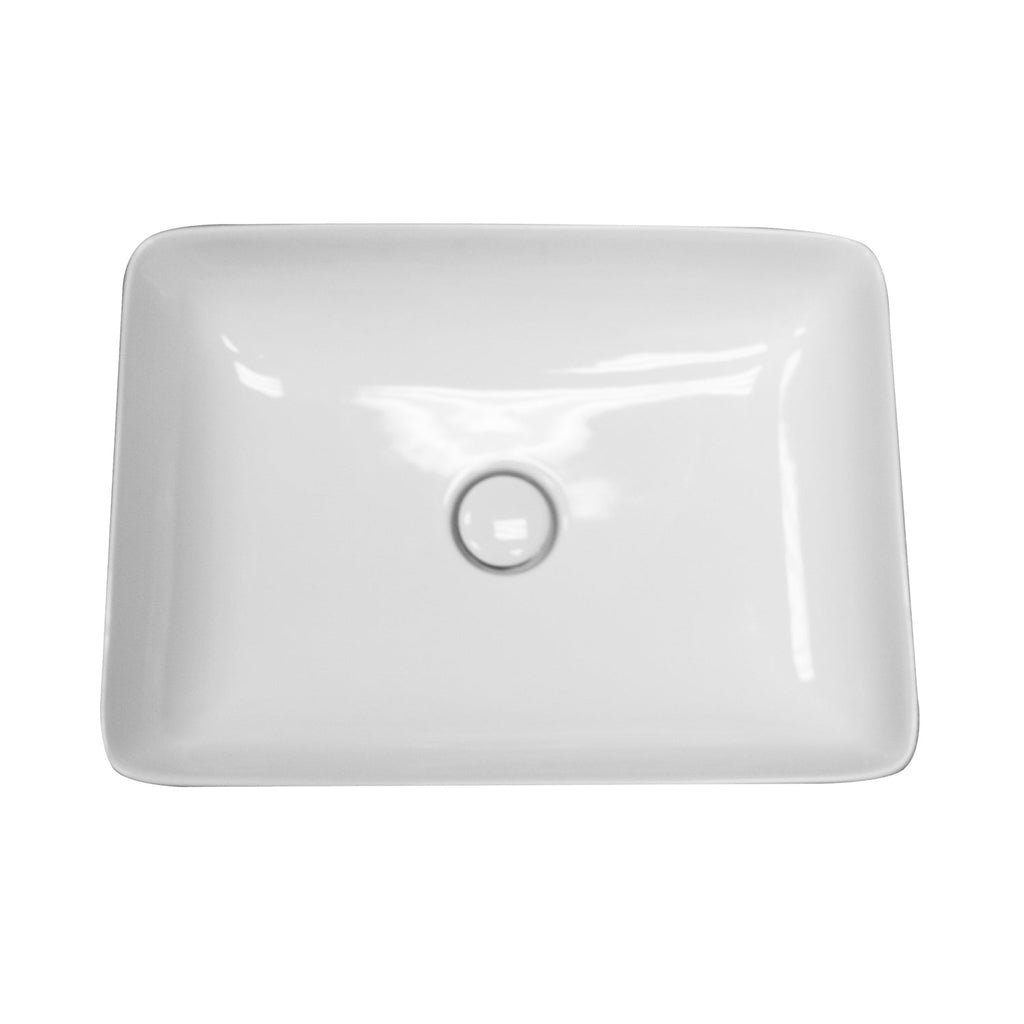 Barclay Feeling Slim — Lavabo de Sobreponer Rectangular de Cerámica — imagen 3