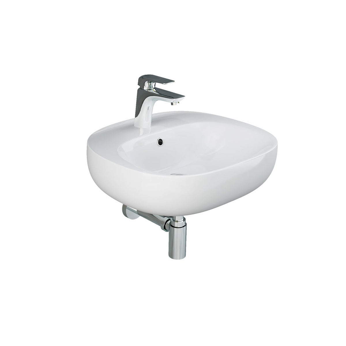 Barclay RAK Illusion 500 — Lavabo de Pared Oval de Cerámica — imagen 2