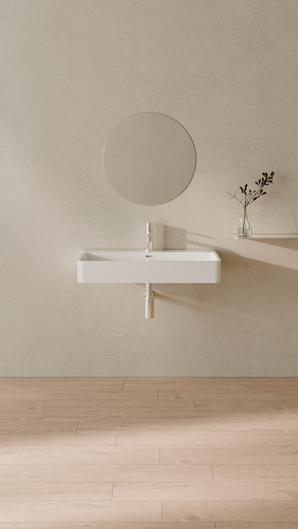 Badeloft Lavabo de Pared WT-01-L