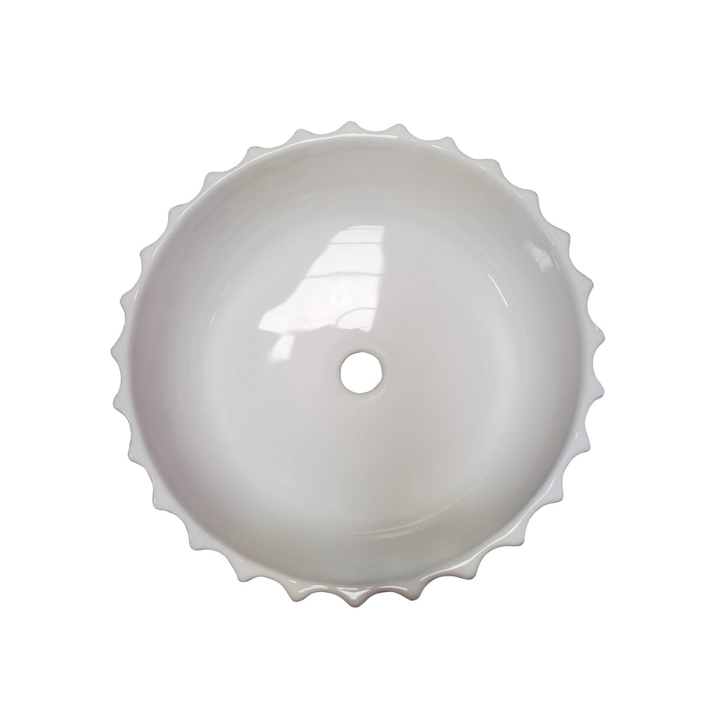 Barclay Antonette 16" — Lavabo de Sobreponer Redondo de Cerámica — imagen 2