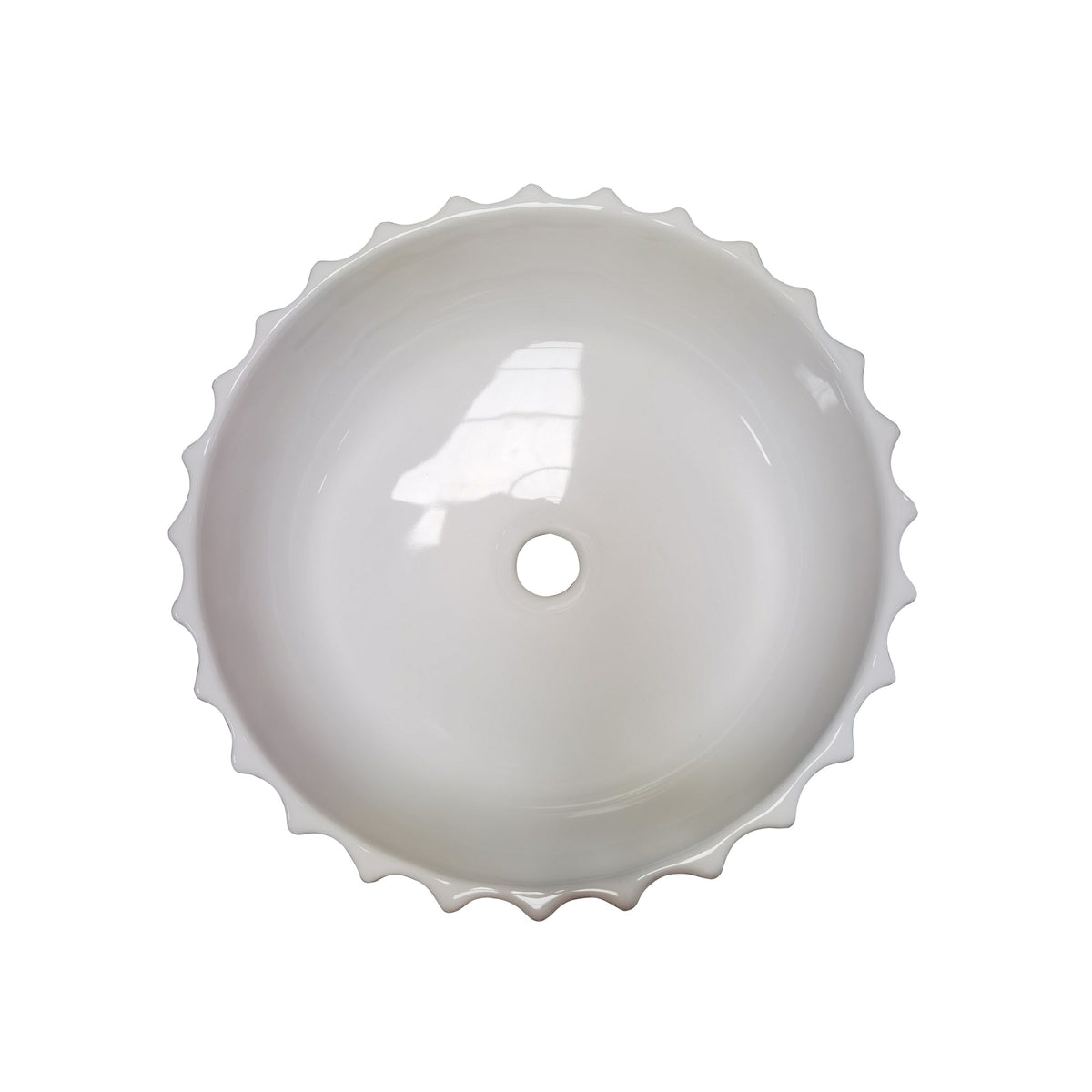 Barclay Antonette 16" — Lavabo de Sobreponer Redondo de Cerámica — imagen 2