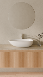 Badeloft Lavabo de Sobreponer Almendra WB-01