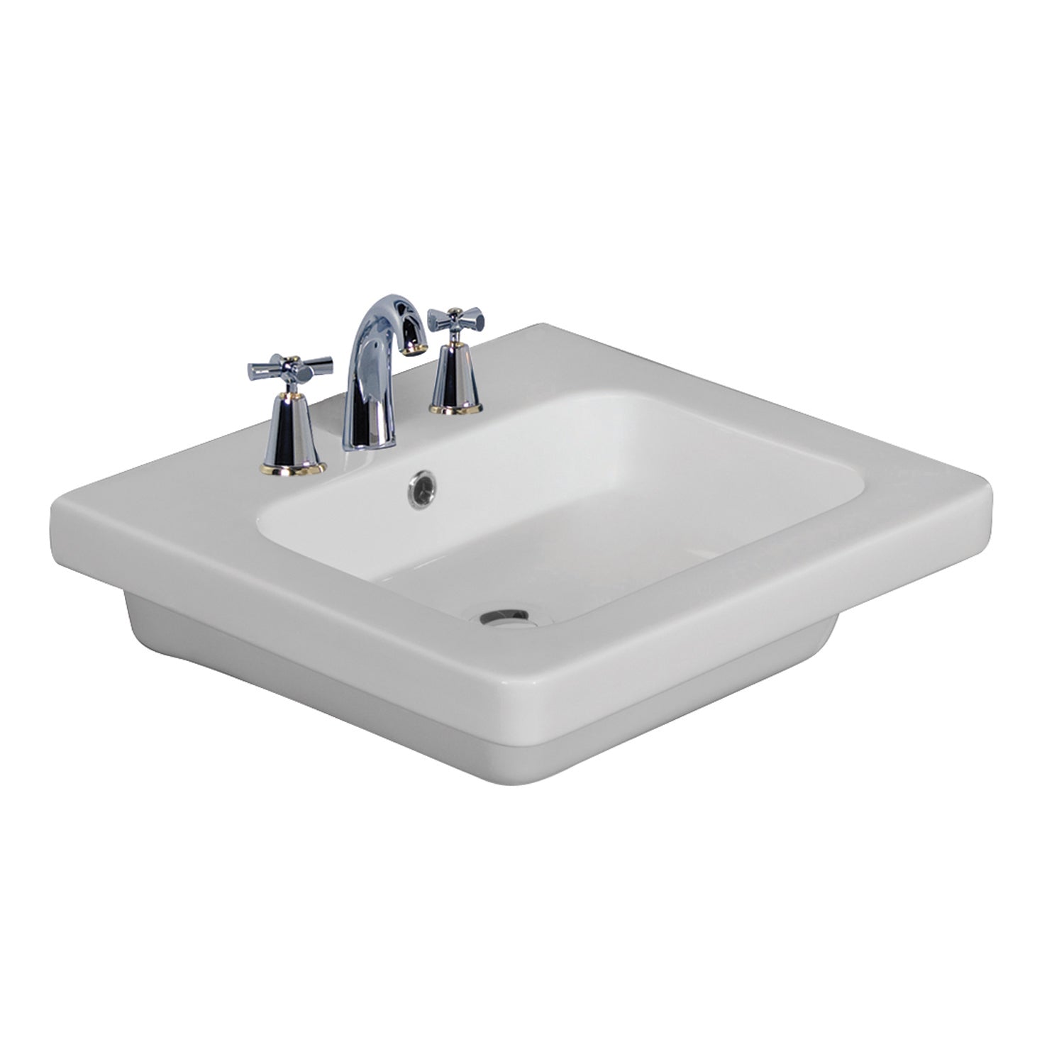 Barclay Resort 550 — Lavabo de Pared Rectangular de Cerámica — imagen 2