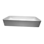 Barclay Bernadine 24" — Lavabo de Sobreponer Rectangular de Cerámica — imagen 2