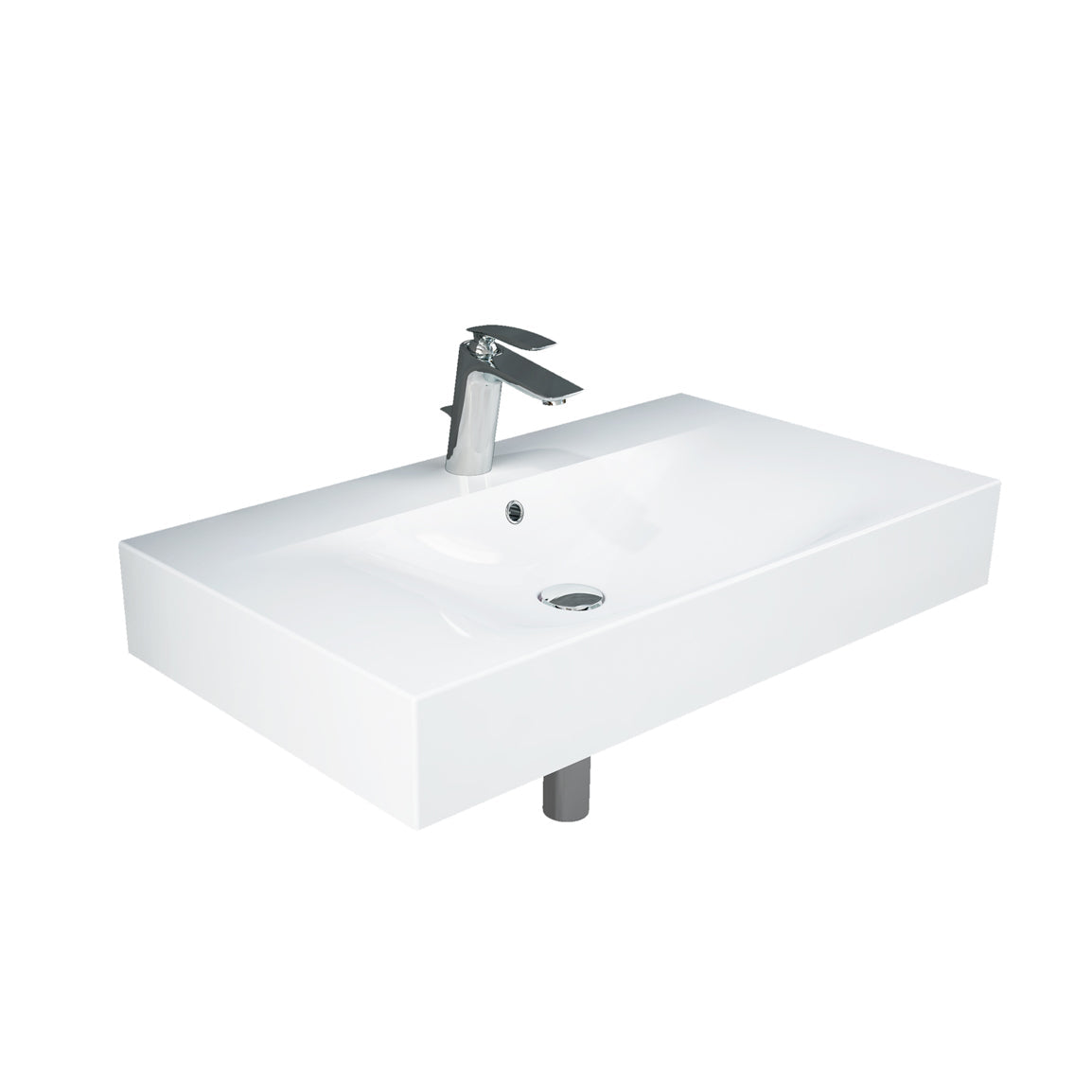 Barclay RAK Des 810 — Lavabo de Pared Rectangular de Fireclay — imagen 2
