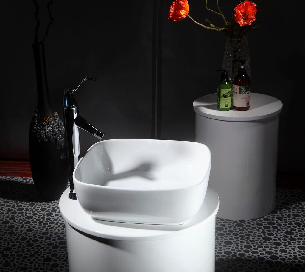 Barclay Mentone — Lavabo de Sobreponer Cuadrado de Cerámica — imagen 4