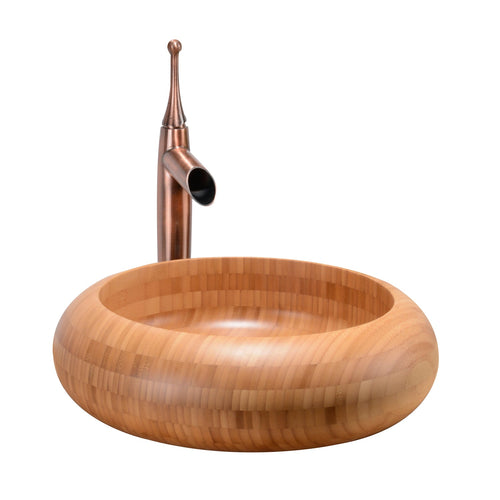 Barclay Malta — Lavabo de Sobreponer Redondo de Madera — imagen 1