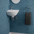 Barclay Petite — Lavabo Esquinero de Pared de Cerámica — imagen 6