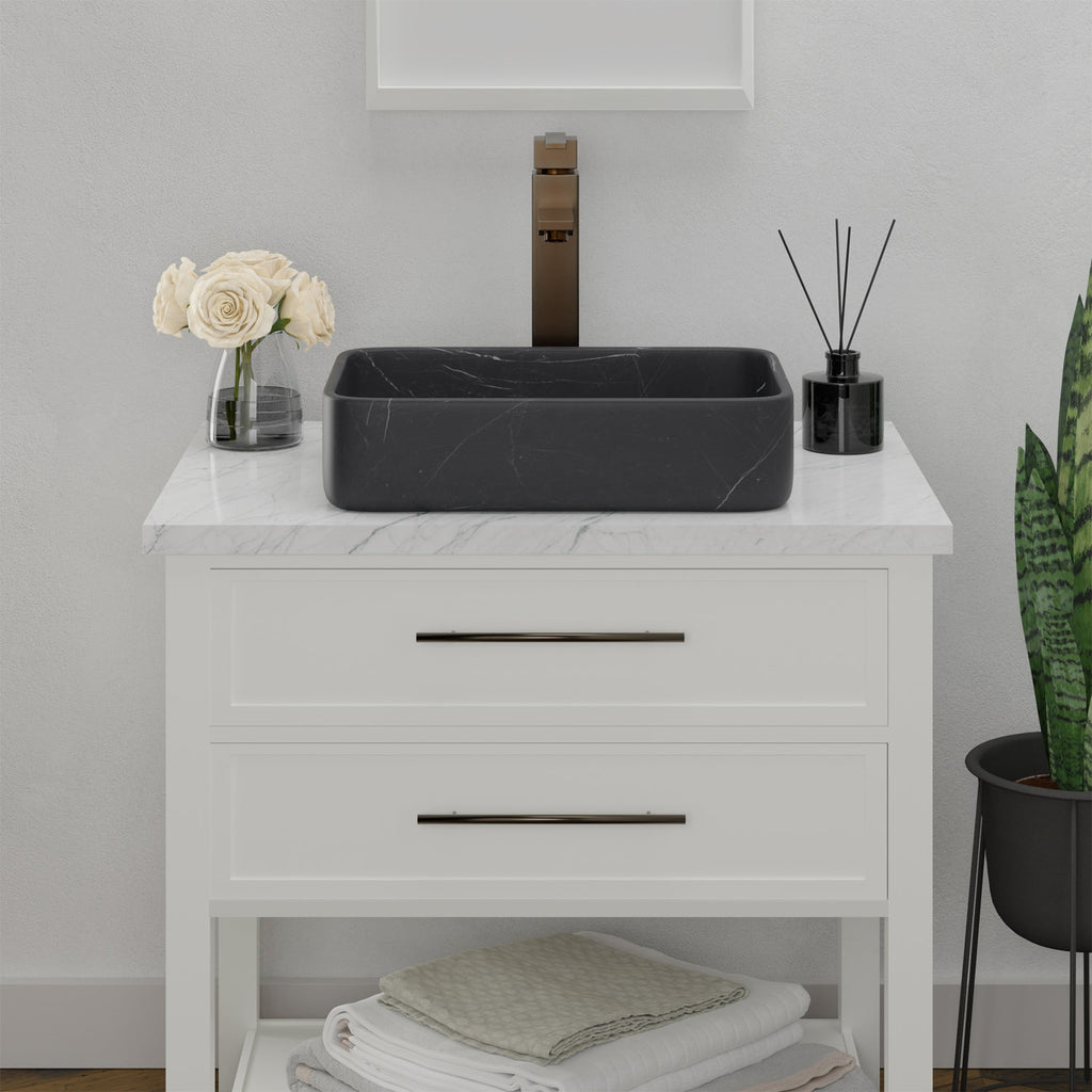 Barclay Maxton 18" — Lavabo de Sobreponer Rectangular de Mármol — imagen 10