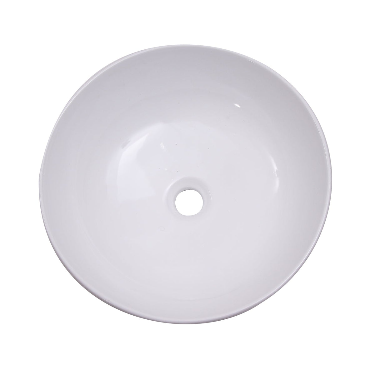 Barclay Shasta 16" — Lavabo de Sobreponer Redondo de Cerámica · 4-432WH — imagen 2