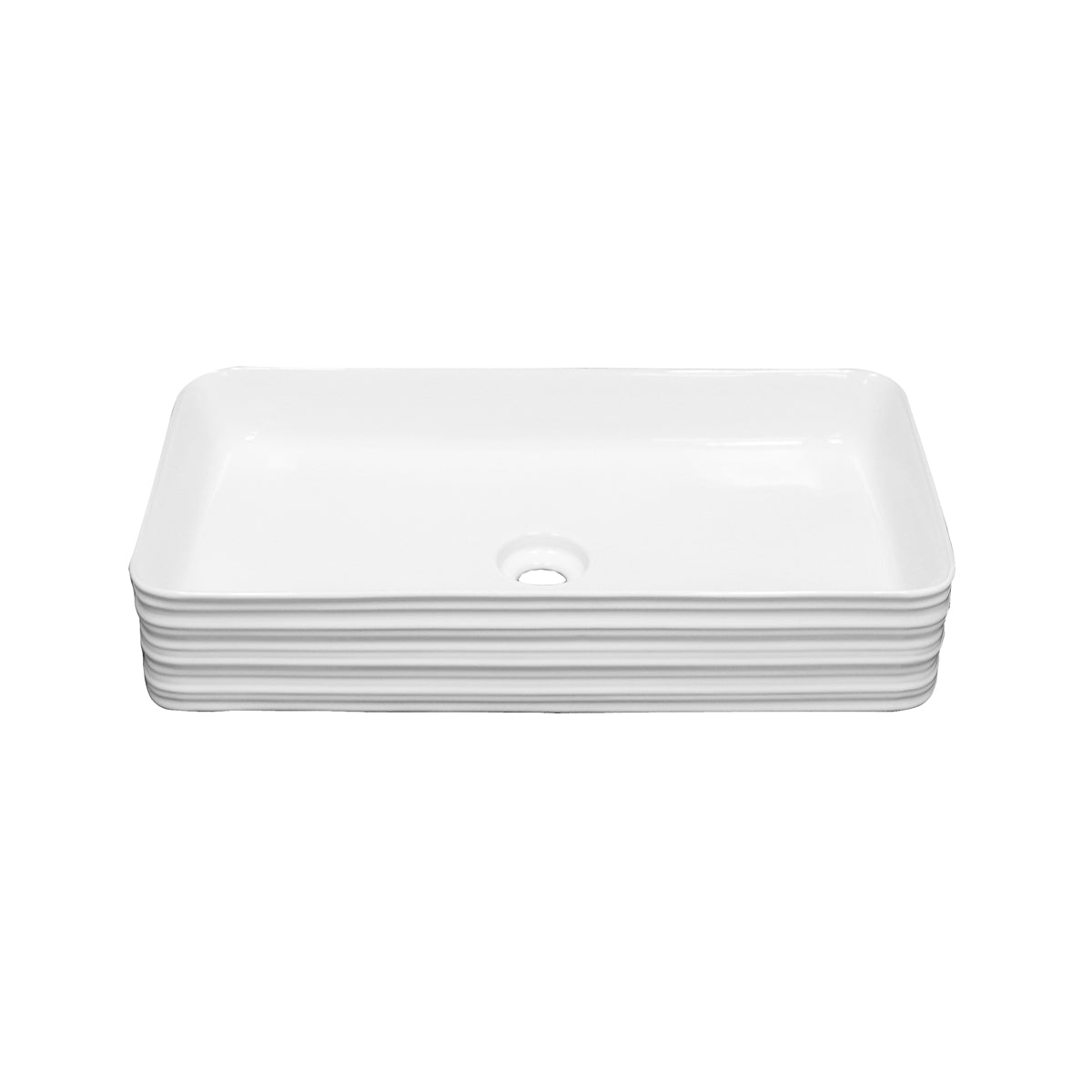 Barclay Asa 26" — Lavabo de Sobreponer Rectangular de Cerámica — imagen 3
