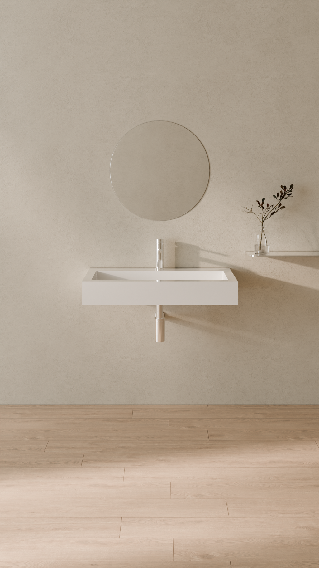 Badeloft Lavabo de Pared WT-06-L