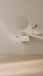 Badeloft Lavabo de Pared Tipo Rampa WT-04-E