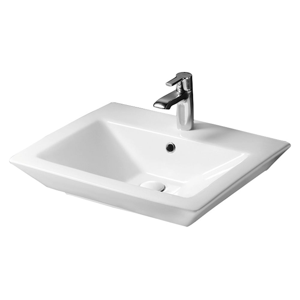 Barclay Opulence Basin – “His” — Lavabo de Pared Rectangular de Fireclay — imagen 1