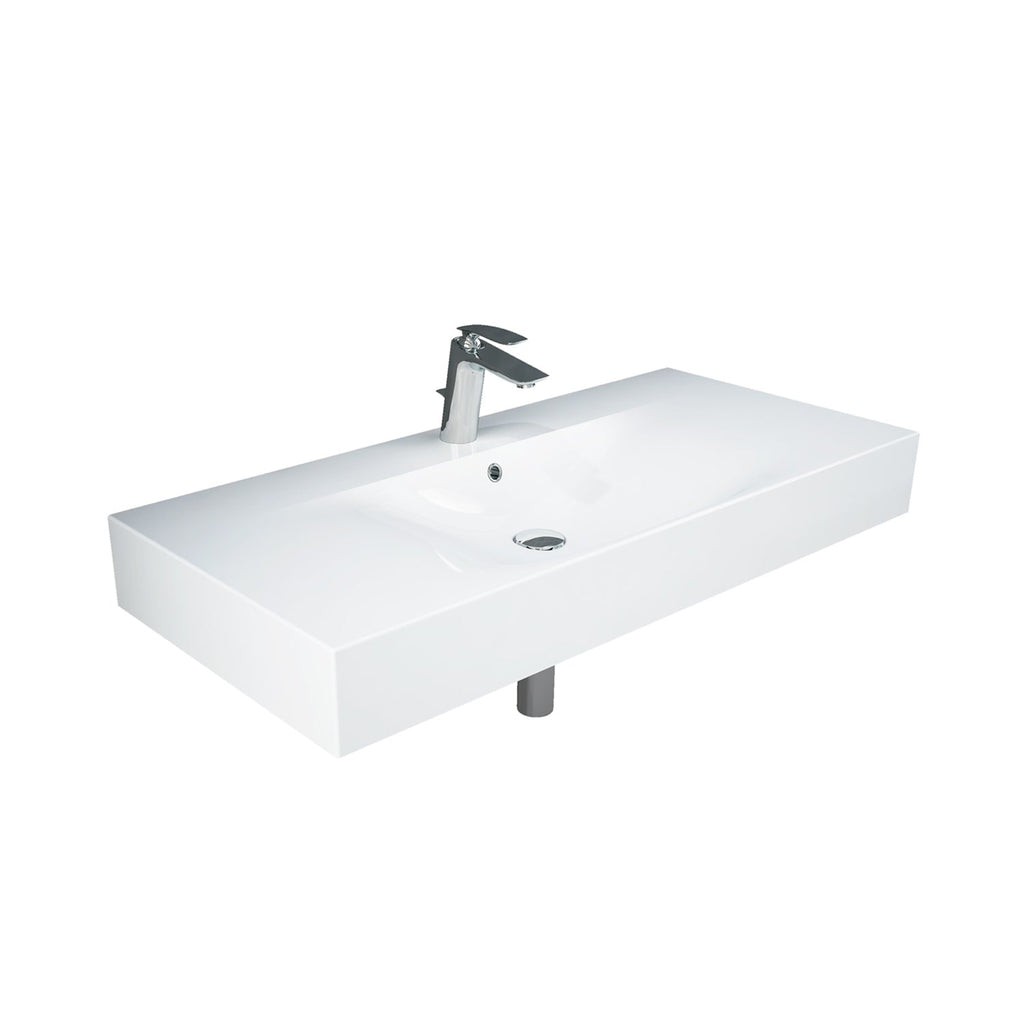Barclay RAK Des 1010 — Lavabo de Pared Rectangular de Fireclay — imagen 2