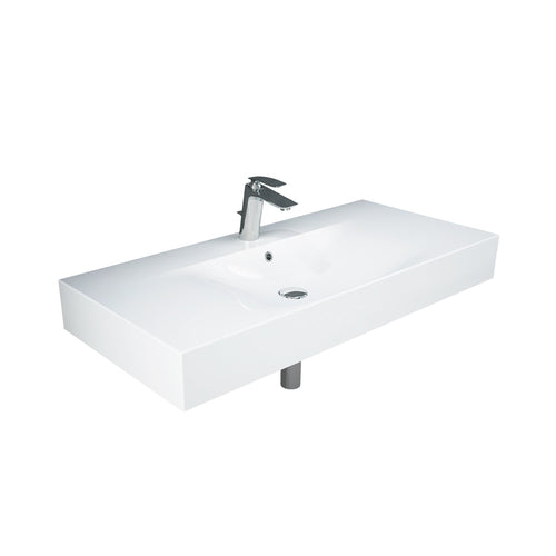 Barclay RAK Des 1010 — Lavabo de Pared Rectangular de Fireclay — imagen 2