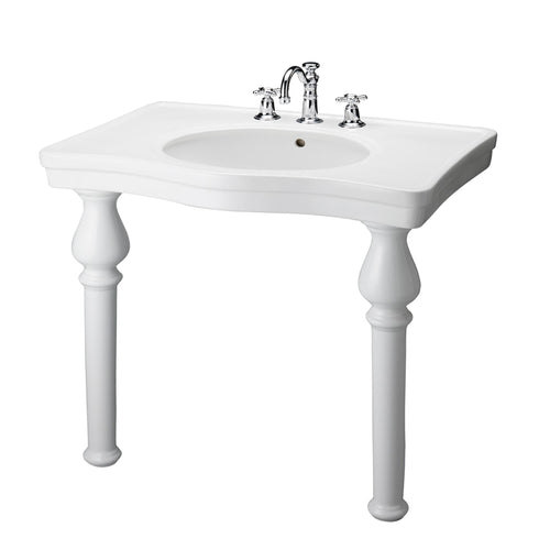 Barclay Milano Deluxe — lavabo tipo consola — Fresado 8" (widespread)