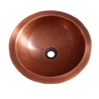 Barclay Addie Embossed — Lavabo de Sobreponer Redondo de Cobre — imagen 4
