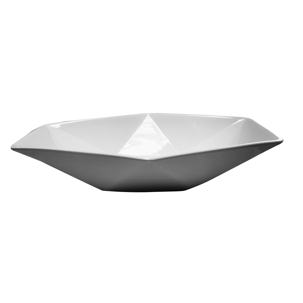 Barclay Angelina 25" Wide Hexagon — Lavabo de Sobreponer de Cerámica — imagen 2