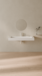 Badeloft Lavabo de Pared Tipo Rampa WT-04-C