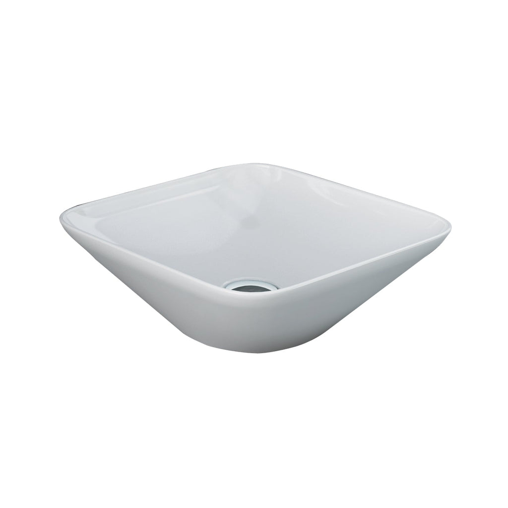 Barclay RAK Variant — Lavabo de Sobreponer Cuadrado de Cerámica · 5-504WH — imagen 2
