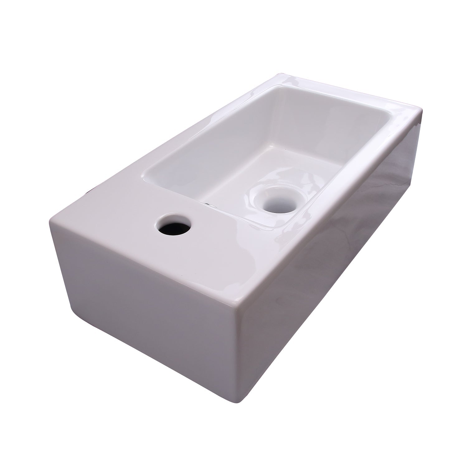 Barclay Arcadia — Lavabo de Pared Rectangular de Cerámica — imagen 3