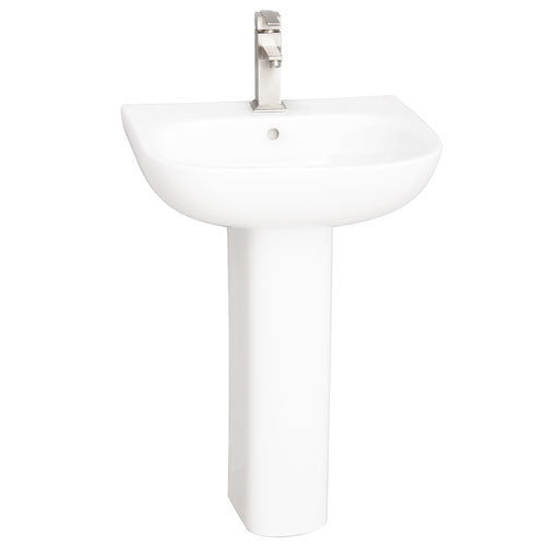 Barclay Tonique 450 — Lavabo con Pedestal Rectangular de Cerámica — imagen 1