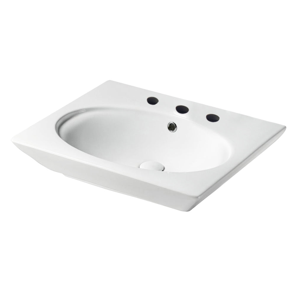 Barclay Opulence Basin – “Hers” — Lavabo de Pared Rectangular de Fireclay — imagen 2