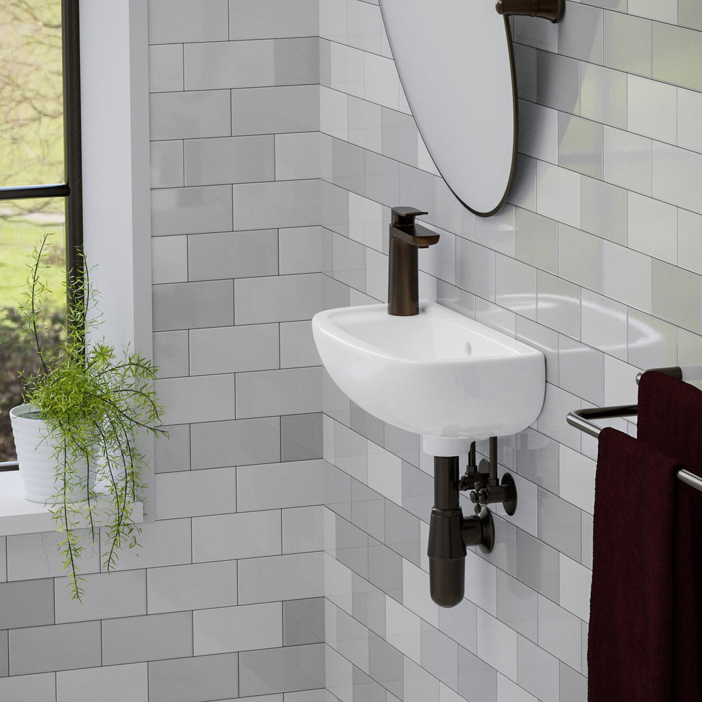 Barclay Compact Slim Line — Lavabo de Pared de Cerámica — imagen 7