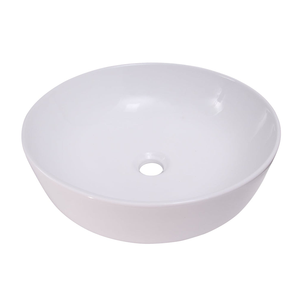 Barclay Shasta 16" — Lavabo de Sobreponer Redondo de Cerámica · 4-432WH — imagen 1